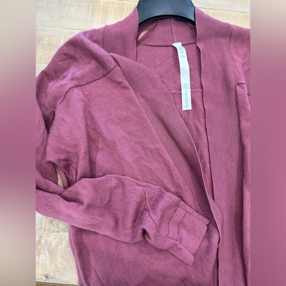 Lululemon.Merino wool Blissful Zen Sweater Slits open cardigan sweater Cashlu 6 - Picture 13 of 16